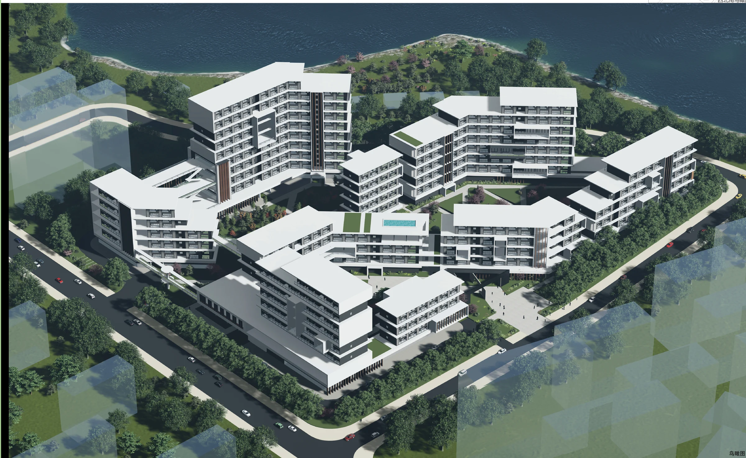 Aerial rendering of the Vertical City residential proposal
